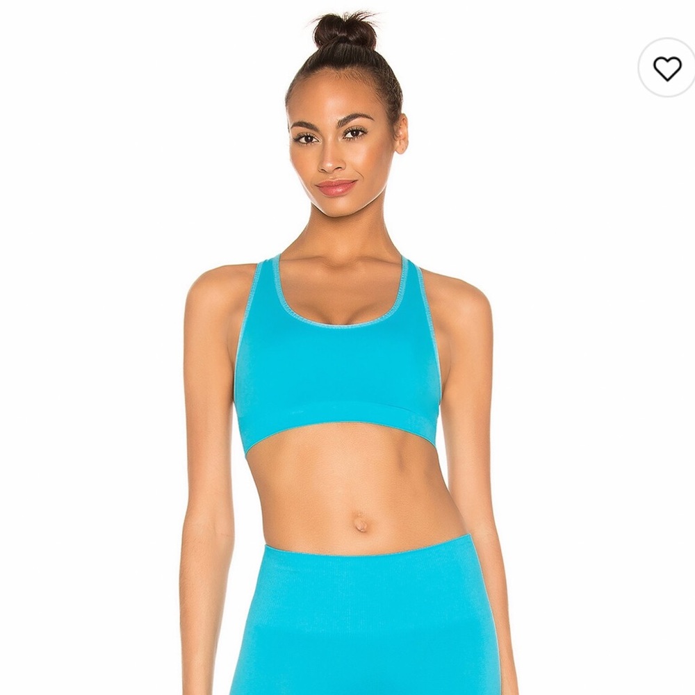 Revolve Morgan Stewart sport blue cross back sports bra. Size XS. Worn once.